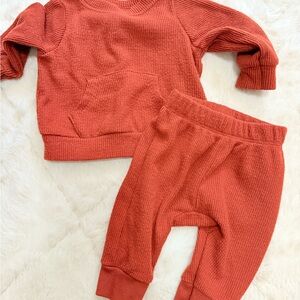 Cat & Jack Kids' Pajama Set in Warm Rust